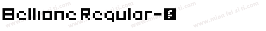 Bellione Regular字体转换